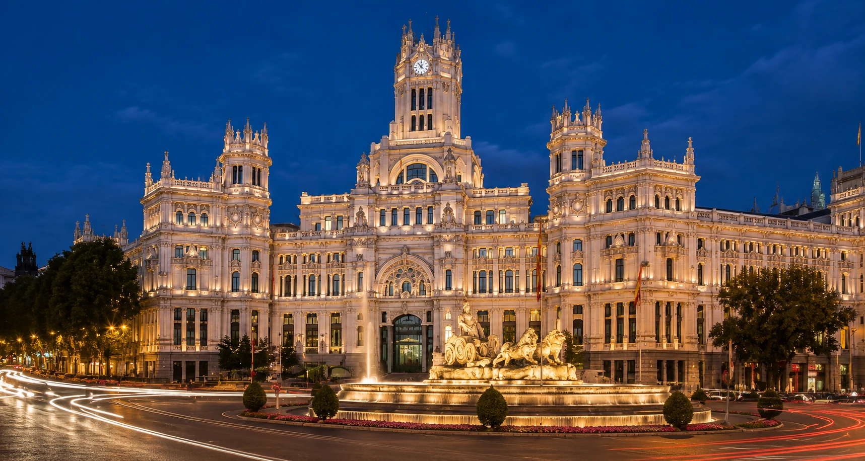 Madrid City Hall and the Cibeles Fountain